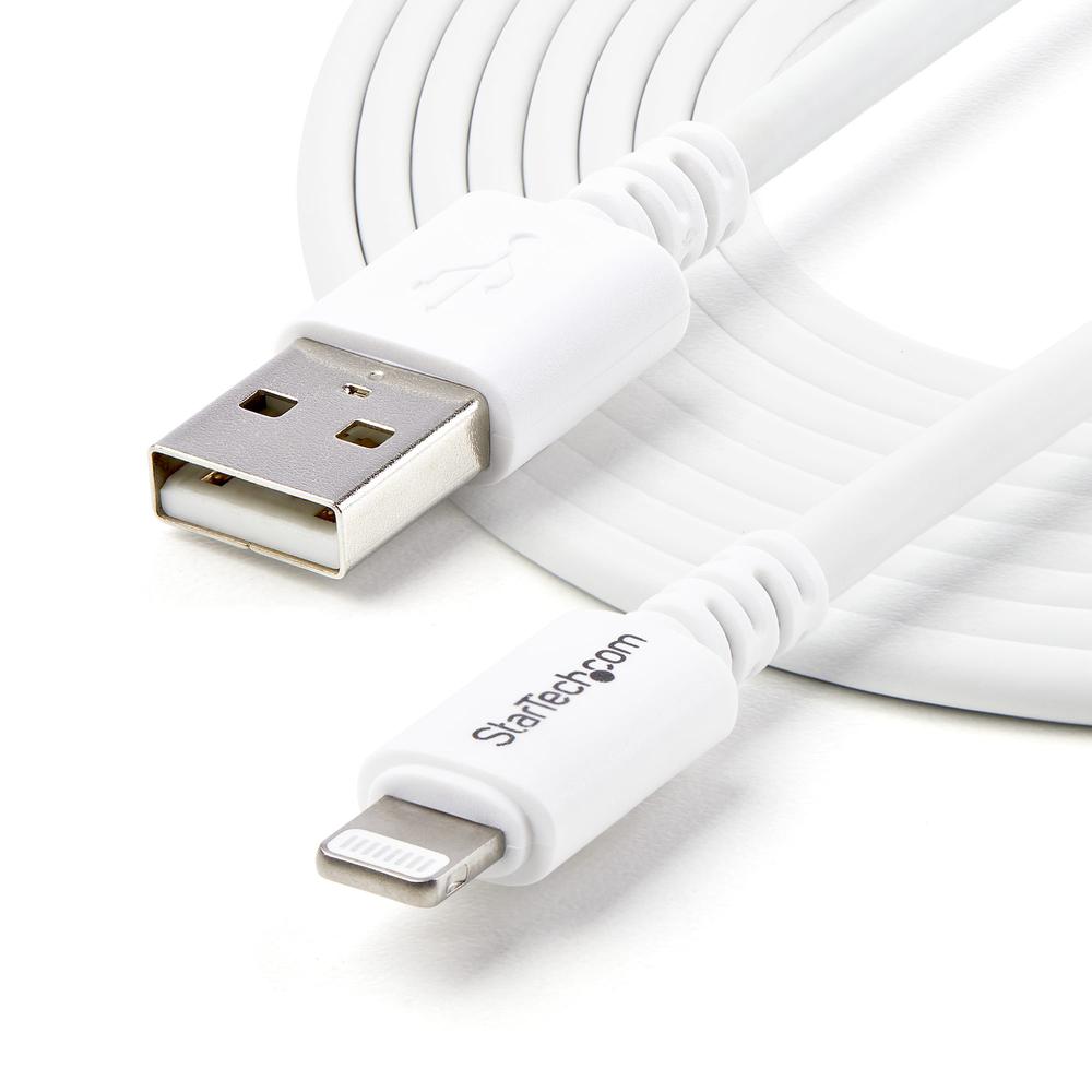 CABLE LIGHTNING A USB TIPO A STARTECH 1M/ MACHO-MACHO/ BLANCO