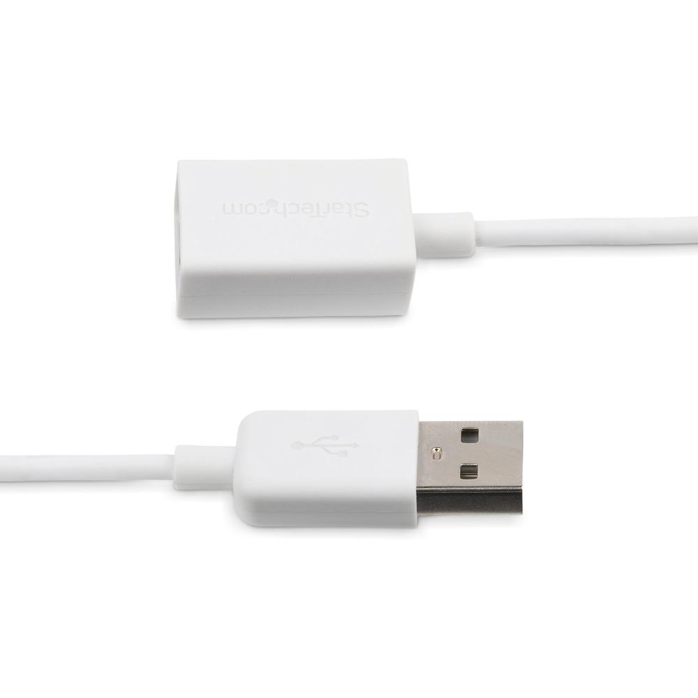 CABLE USB TIPO A STARTECH 1M/ MACHO-HEMBRA/ BLANCO