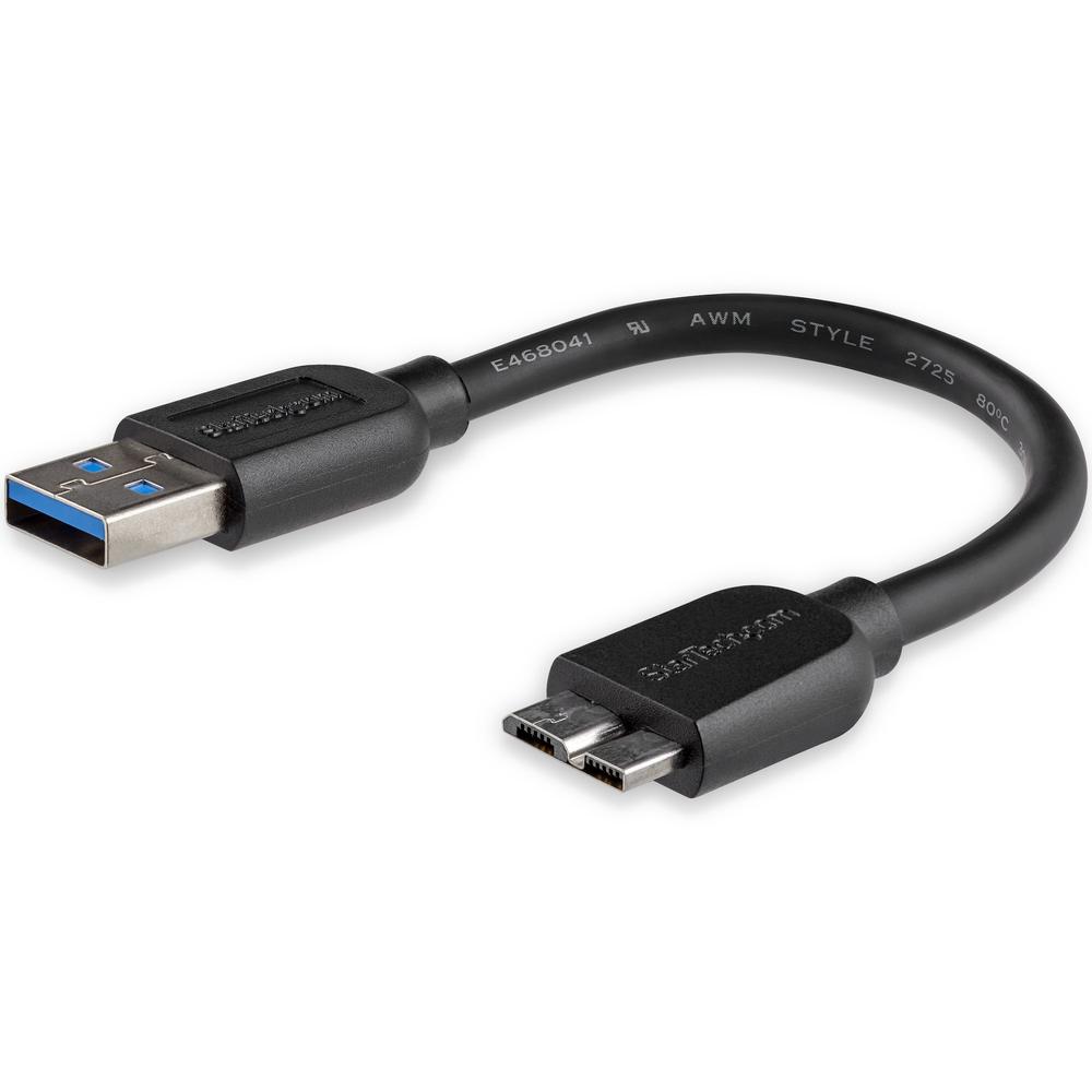 CABLE USB TIPO A A MICRO USB TIPO B STARTECH 0.15M/ MACHO-MACHO/ NEGRO
