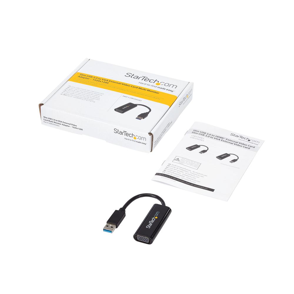 ADAPTADOR USB TIPO A A VGA STARTECH MACHO-HEMBRA/ NEGRO