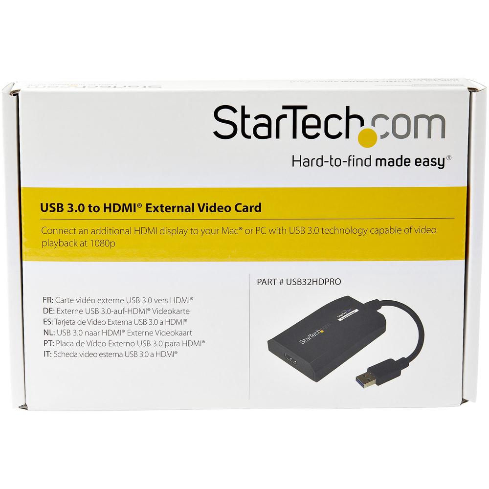 ADAPTADOR USB TIPO A A HDMI STARTECH MACHO-HEMBRA/ NEGRO
