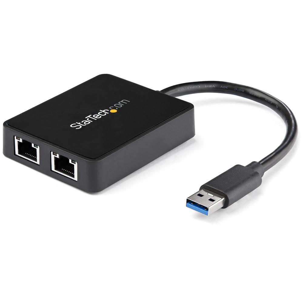 ADAPTADOR USB TIPO A A 2X RJ45 STARTECH MACHO-HEMBRA/ NEGRO