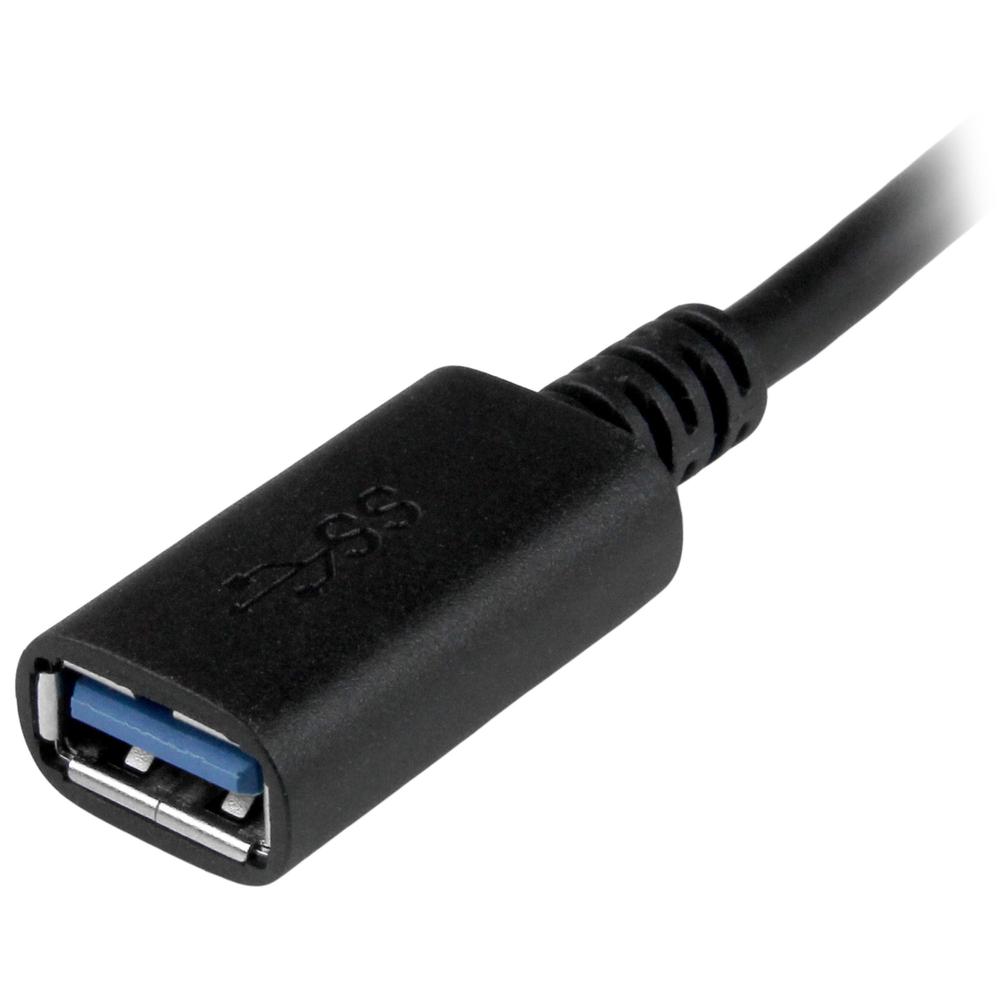 CABLE USB TIPO C A USB TIPO A STARTECH 0.15M/ MACHO-HEMBRA/ NEGRO