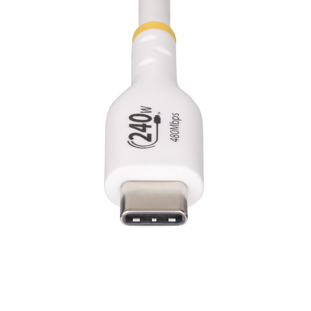 CABLE USB TIPO C STARTECH 2M/ MACHO-MACHO/ BLANCO