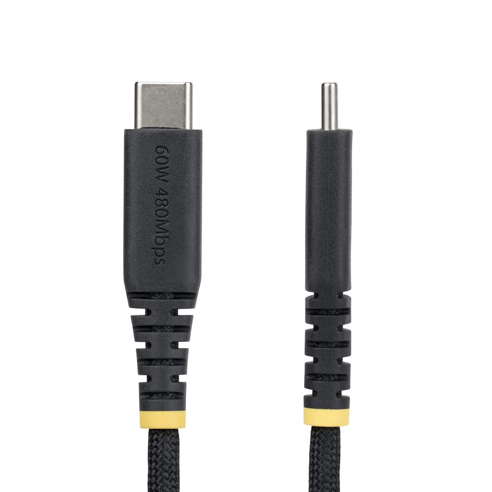 CABLE USB TIPO C STARTECH 3M/ MACHO-MACHO/ NEGRO TRENZADO