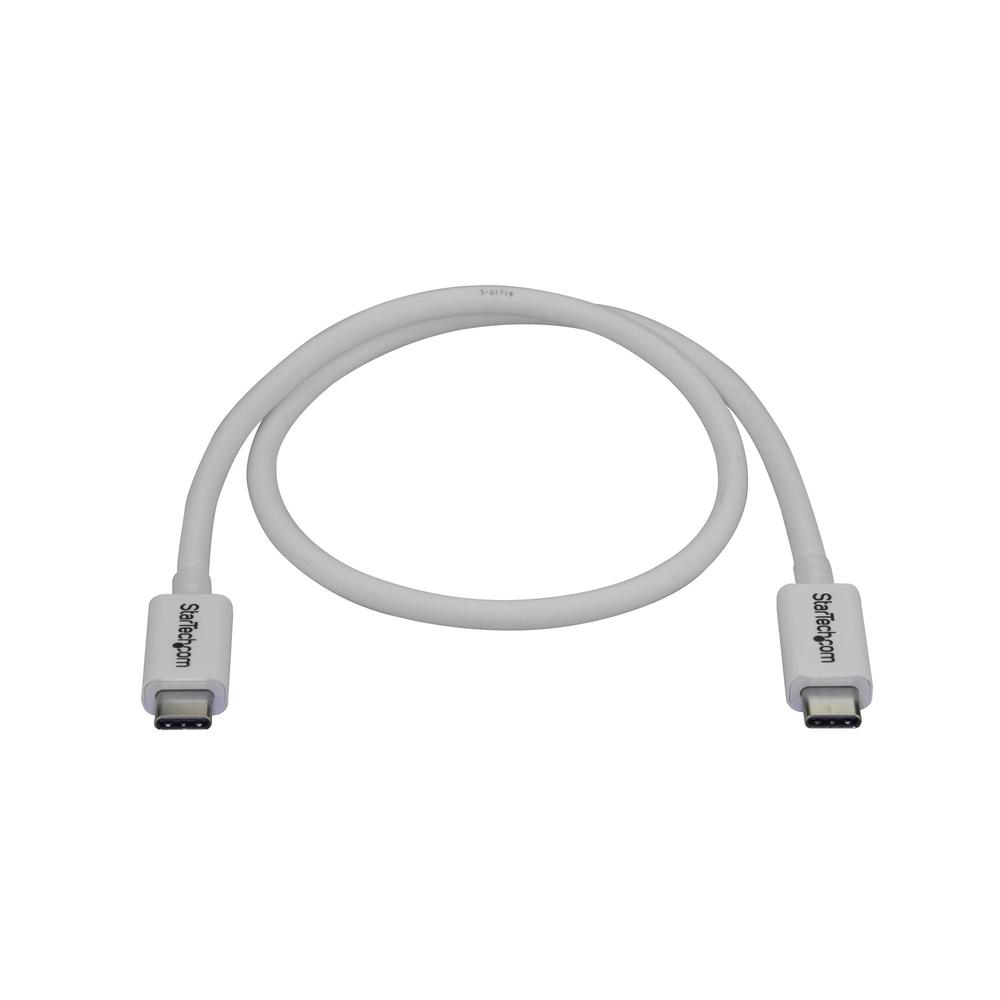 CABLE USB TIPO C STARTECH 0.5M/ MACHO-MACHO/ BLANCO
