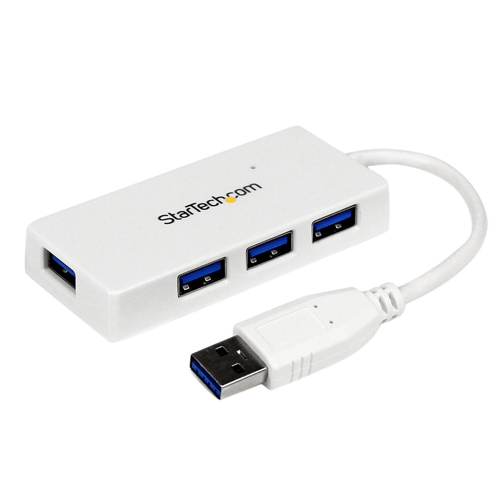 HUB STARTECH USB TIPO A 4 EN 1 BLANCO
