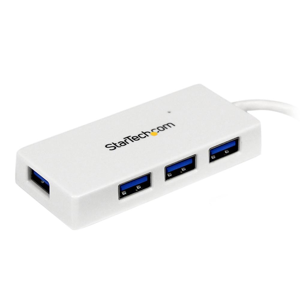 HUB STARTECH USB TIPO A 4 EN 1 BLANCO