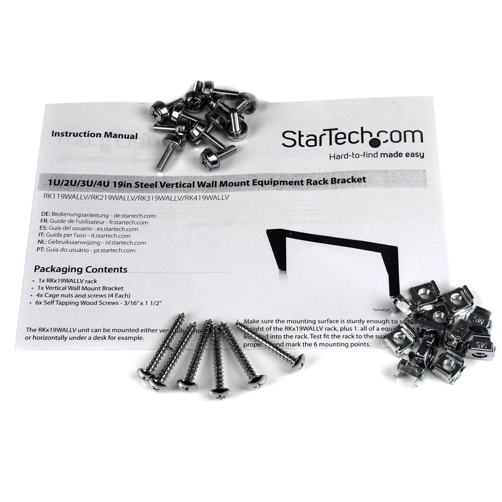 SOPORTE STARTECH PARA RACK 4U 19"