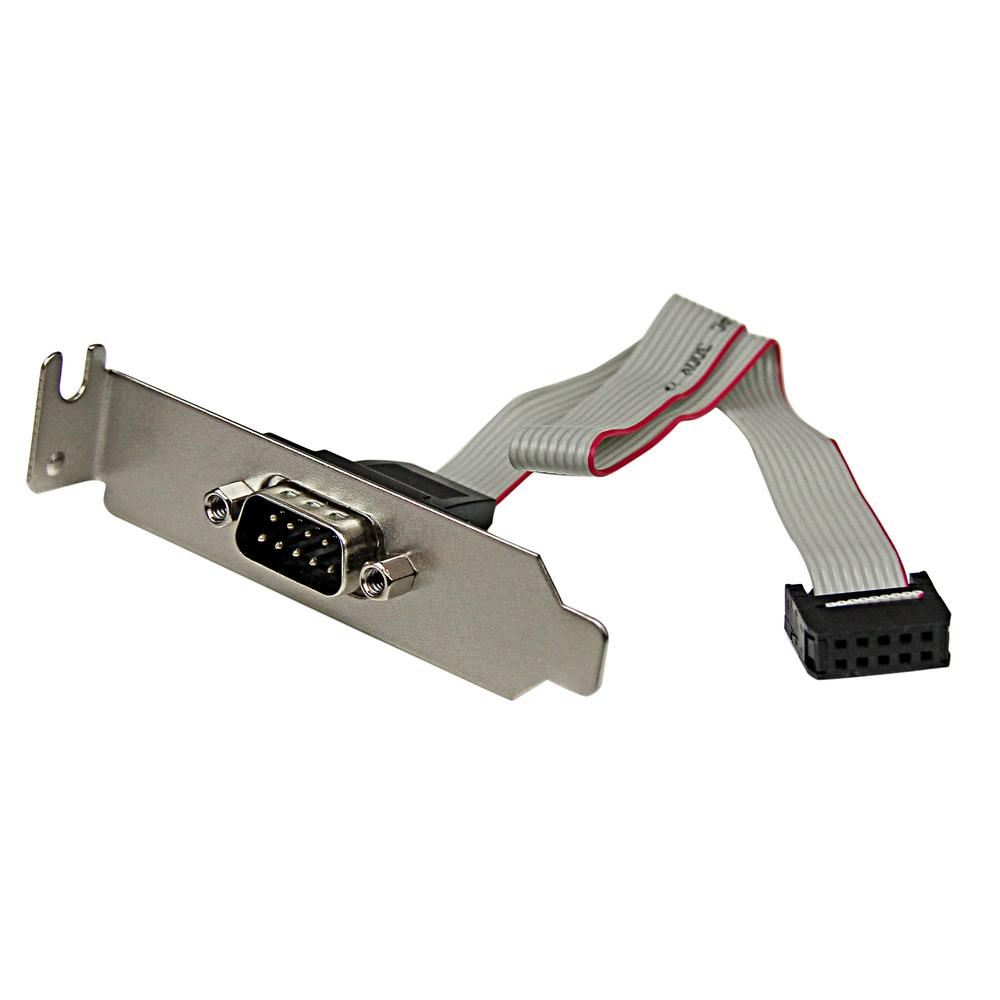 PLACA PARA RANURA SERIE M 9 PINES STARTECH A IDC 10 PINES MACHO-HEMBRA