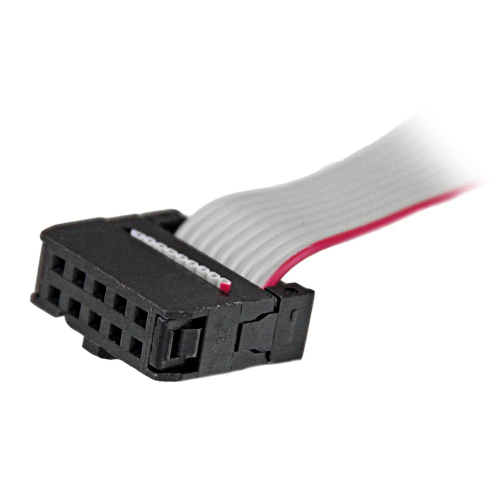 PLACA PARA RANURA SERIE M 9 PINES STARTECH A IDC 10 PINES MACHO-HEMBRA
