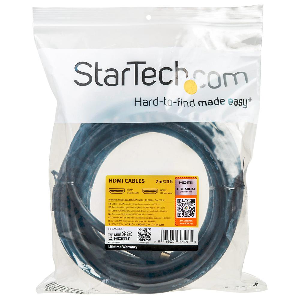 CABLE HDMI 4K STARTECH 7M/ MACHO-MACHO/ NEGRO