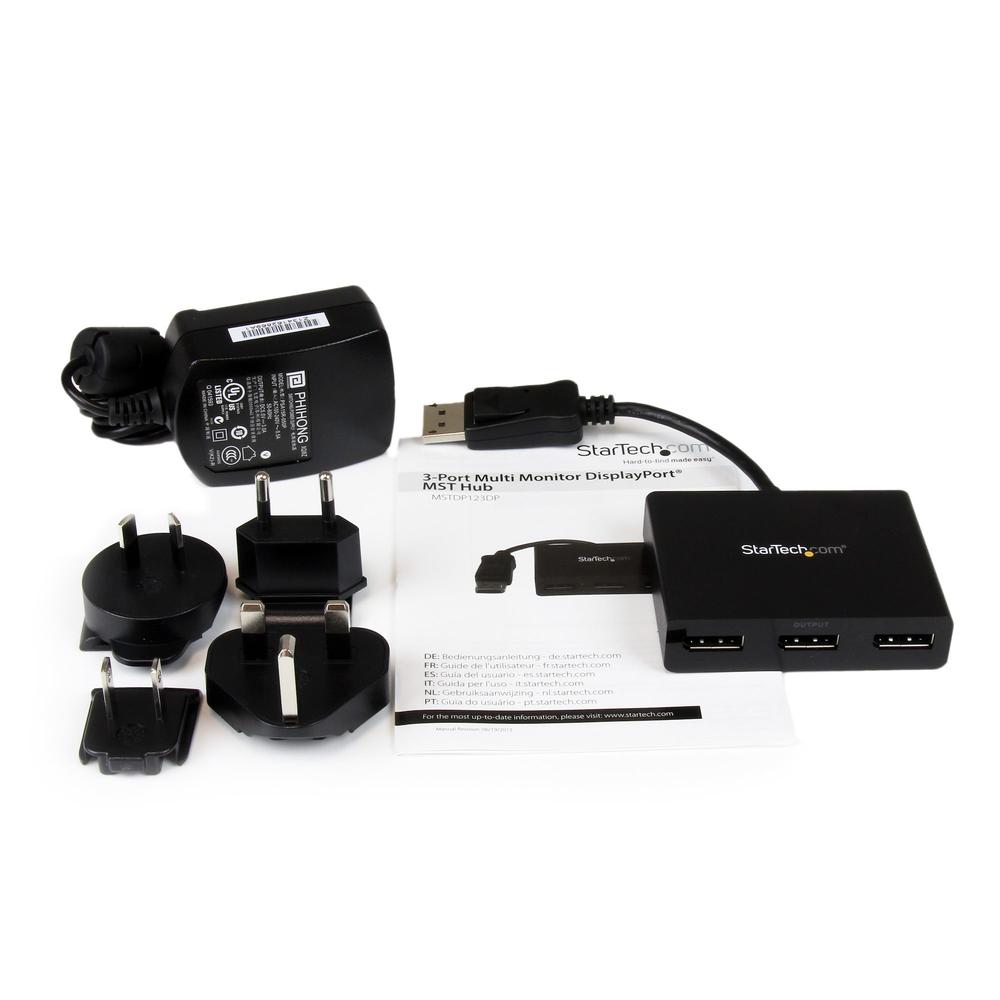HUB DISPLAYPORT 3 PUERTOS MST