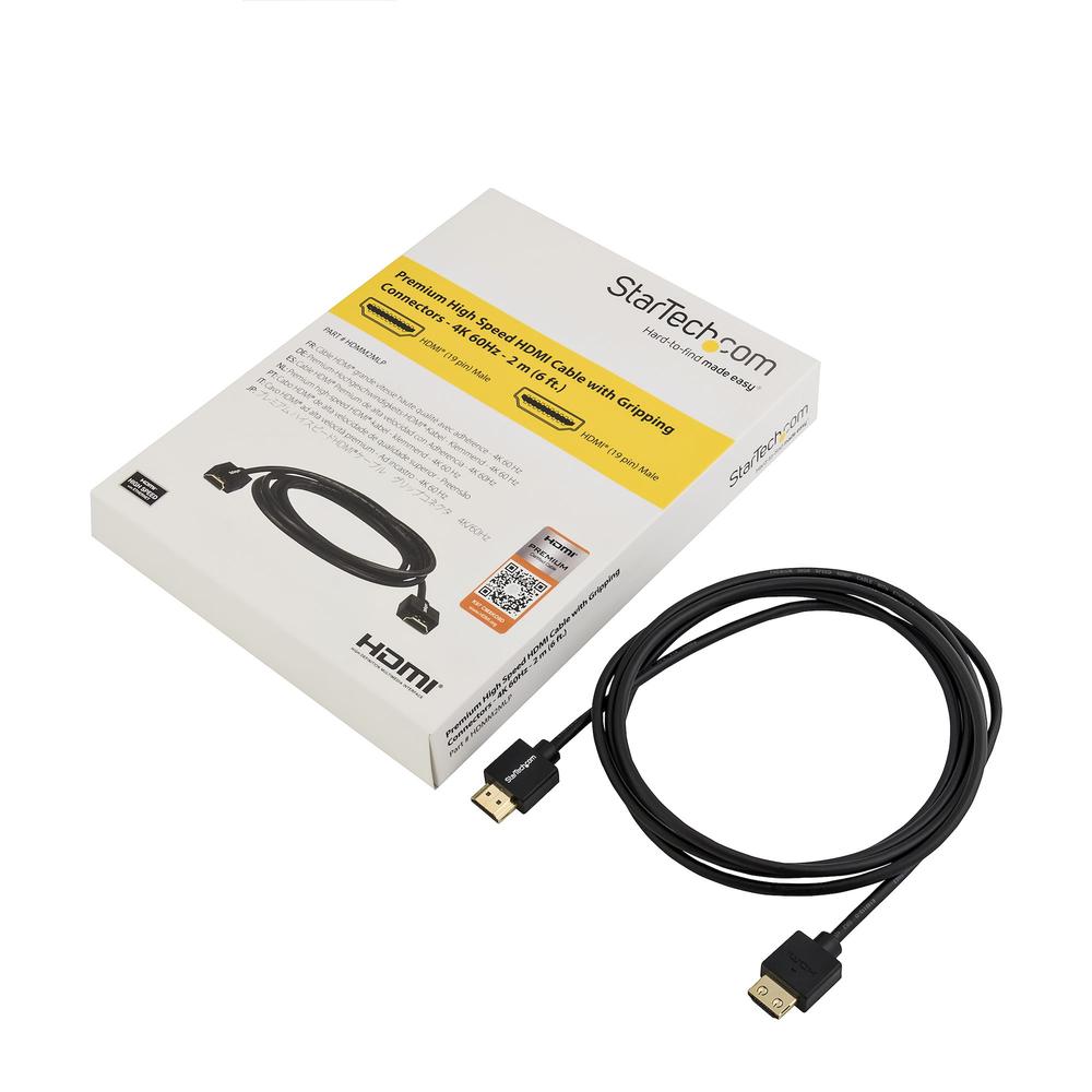CABLE HDMI 4K STARTECH 2M/ MACHO-MACHO/ NEGRO