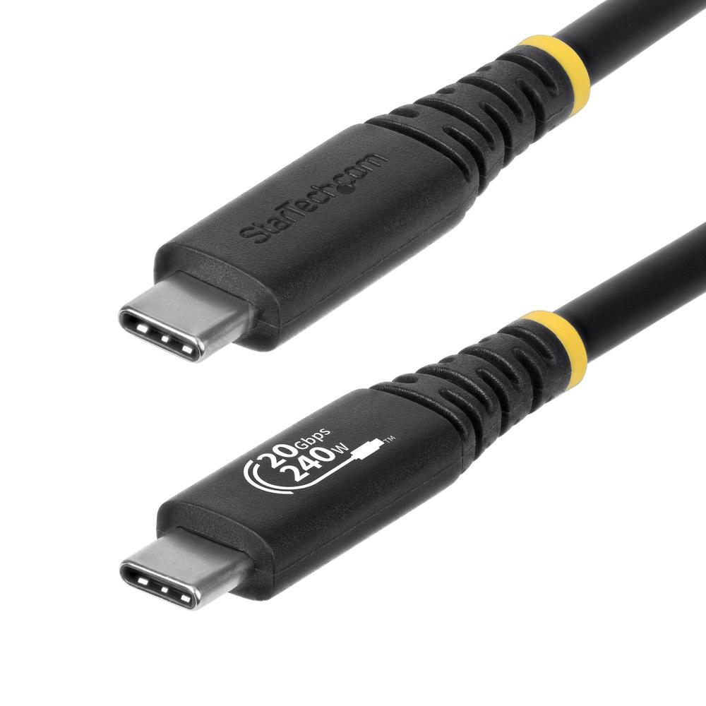 CABLE USB TIPO C STARETCH 2M/ MACHO-MACHO/ NEGRO