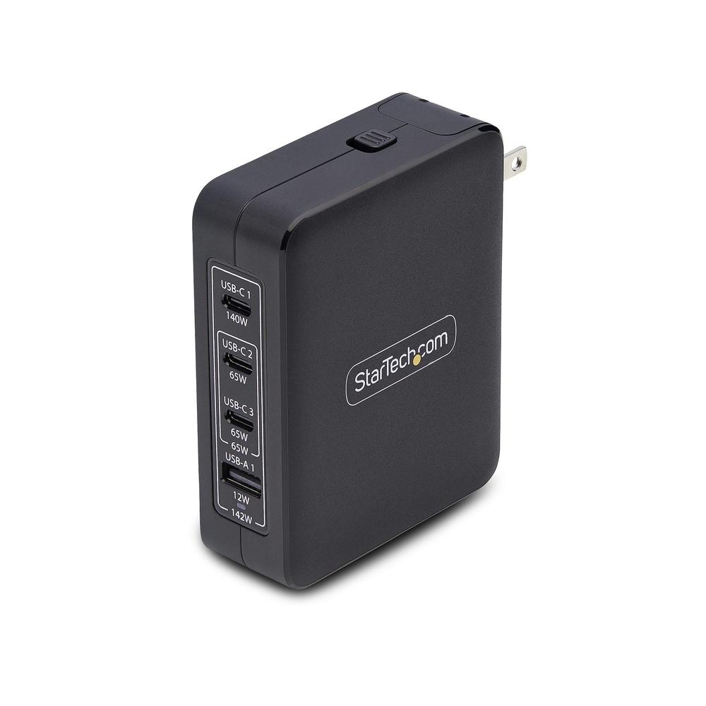 CARGADOR DE PARED PARA PORTATIL GAN STARTECH 140W 4X USB TIPO C