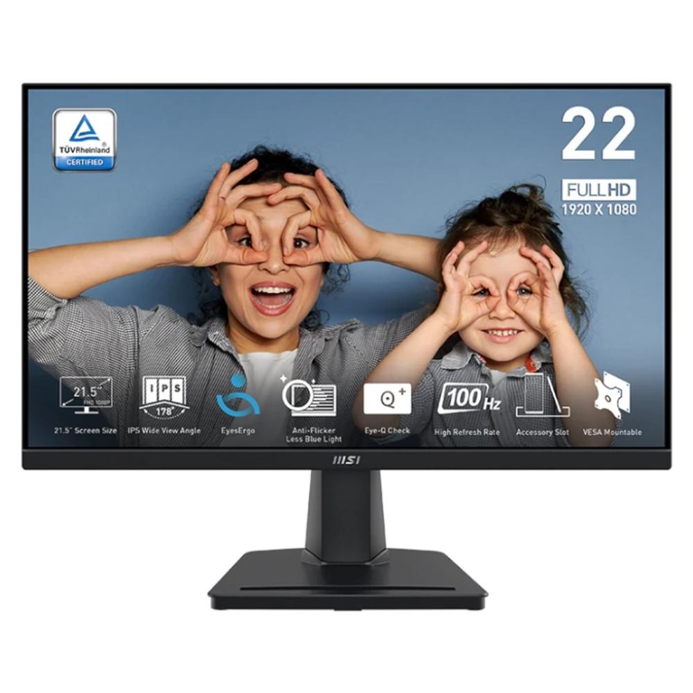 MONITOR LED 22" MSI MP225 E12VL VA/ FHD/ HDMI/ VGA/ 100HZ/ 1MS/ VESA 100X100