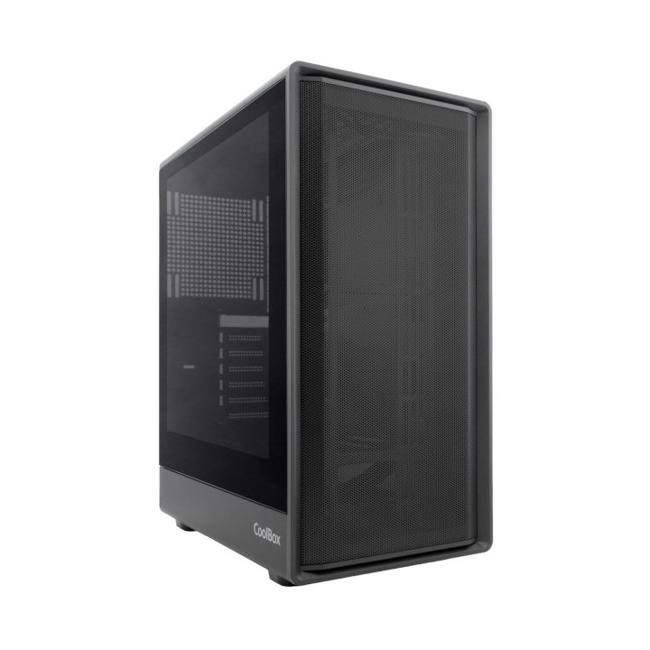 CAJA ORDENADOR GAMING COOLBOX GA700 DARKSIDE ATX CRISTAL TEMPLADO NEGRA