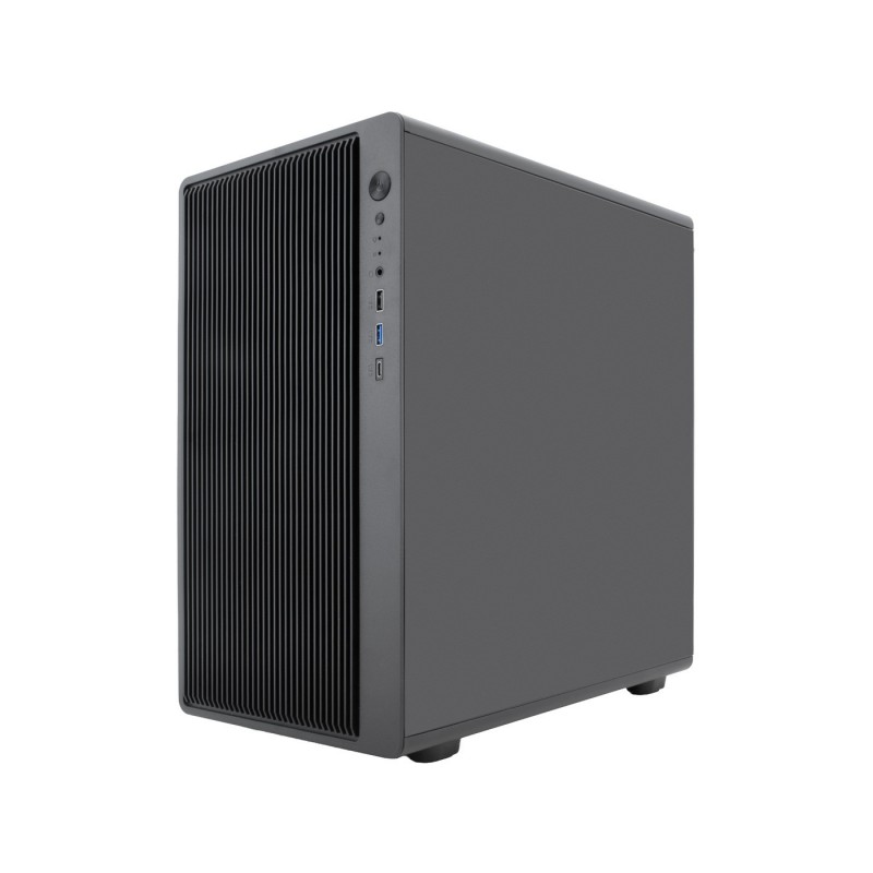 CAJA ORDENADOR GAMING COOLBOX GM350 DARKFACE MATX CRISTAL TEMPLADO NEGRA