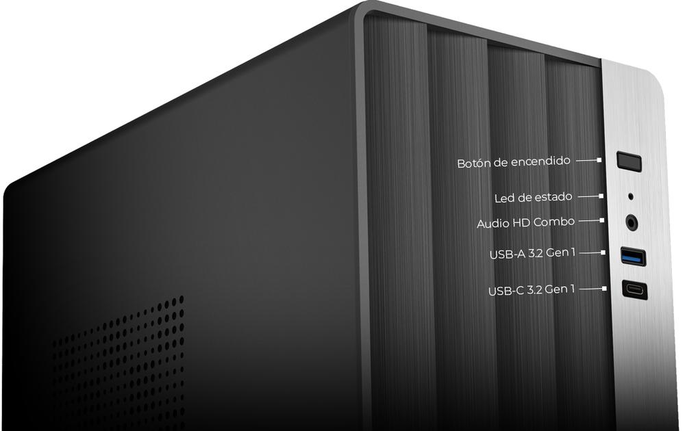 CAJA ORDENADOR COOLBOX M870 MATX NEGRA 500W