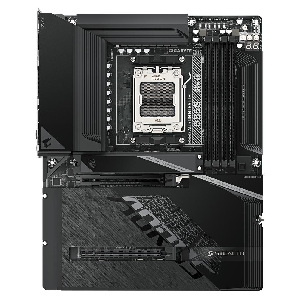 PLACA BASE GIGABYTE B850 AORUS STEALTH ATX AM5/ 4X DDR5/ 2X SATA3