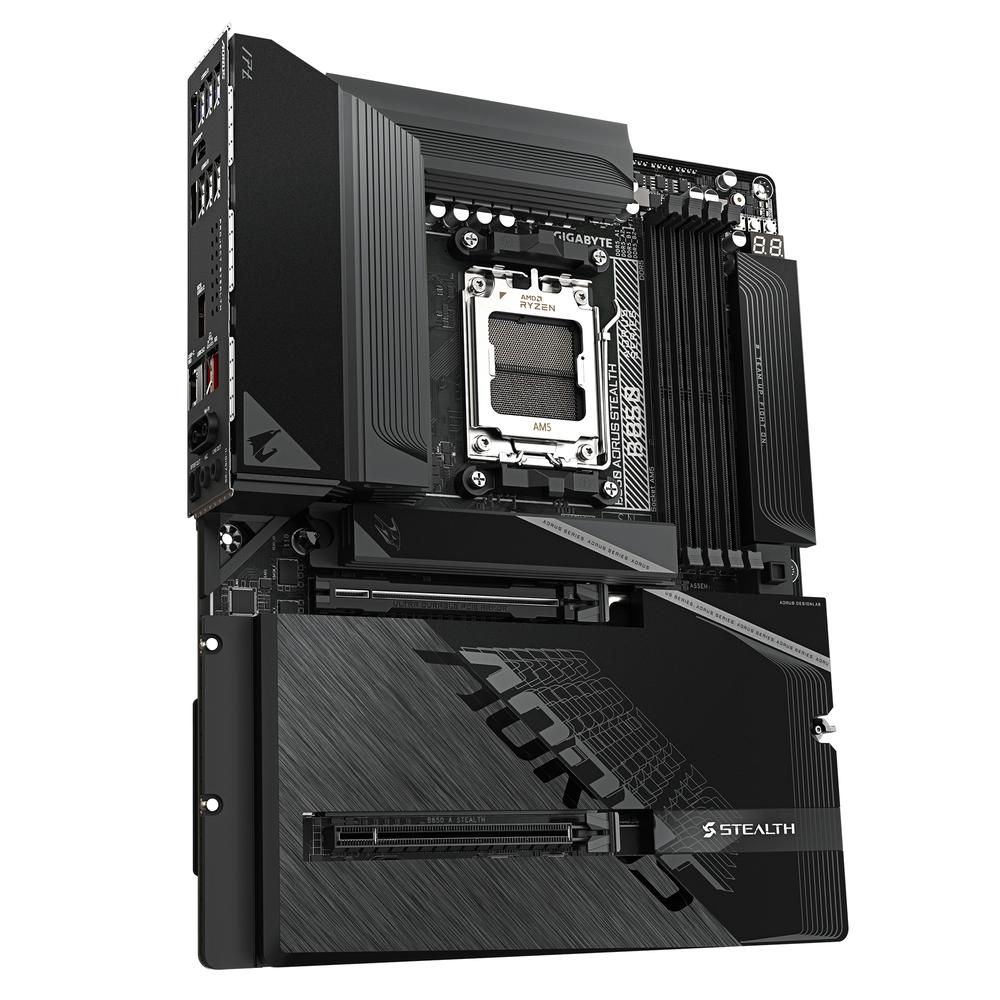 PLACA BASE GIGABYTE B850 AORUS STEALTH ATX AM5/ 4X DDR5/ 2X SATA3
