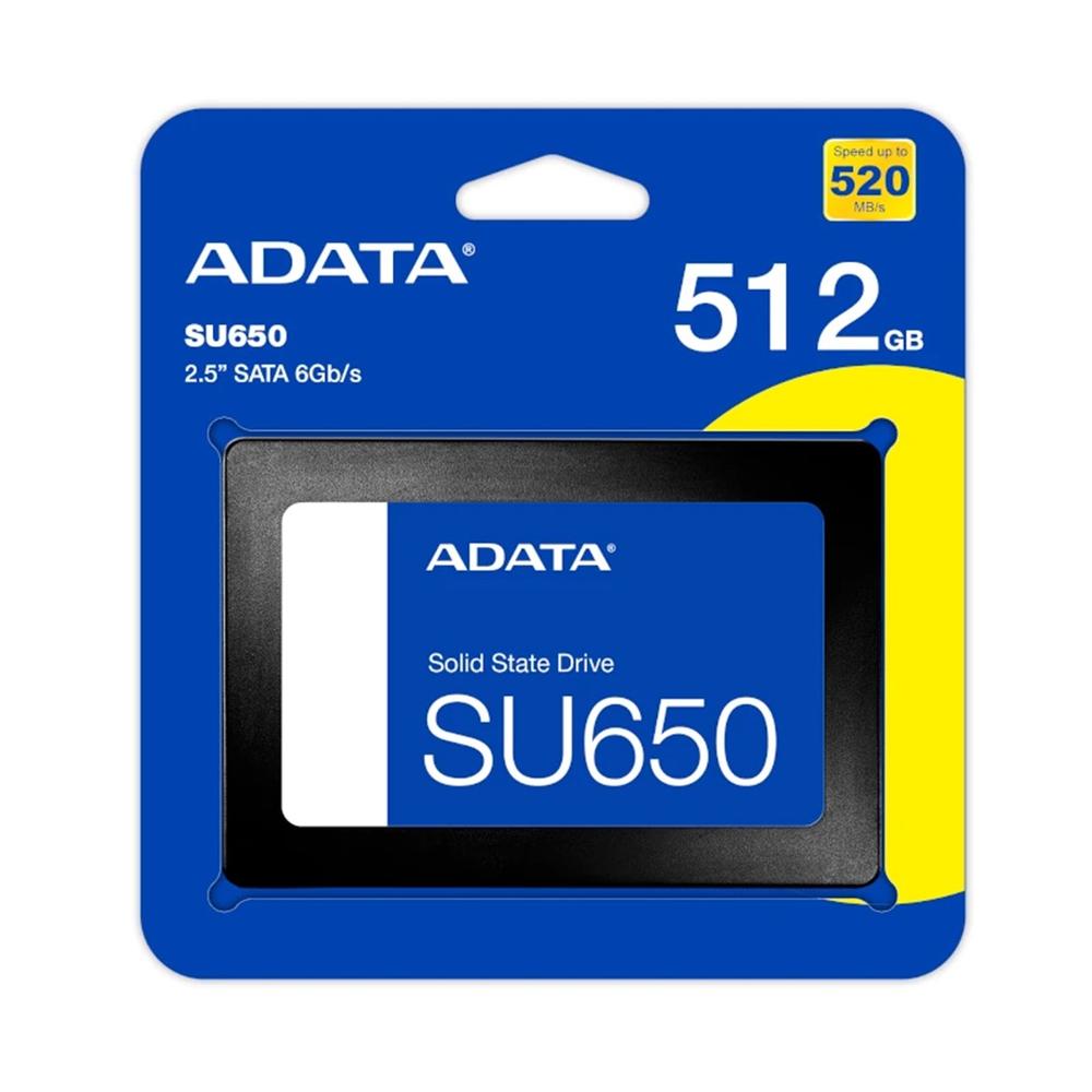 DISCO DURO INTERNO SOLIDO SSD ADATA ULTIMATE SU650 512GB 2.5" SATA3