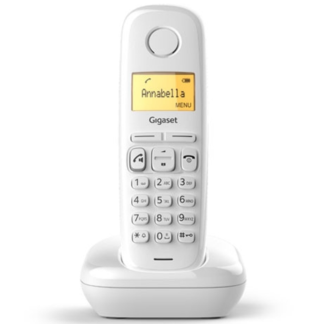 TELEFONO FIJO INALAMBRICO GIGASET A270 BLANCO 80 NUMEROS AGENDA/ 10 TONOS
