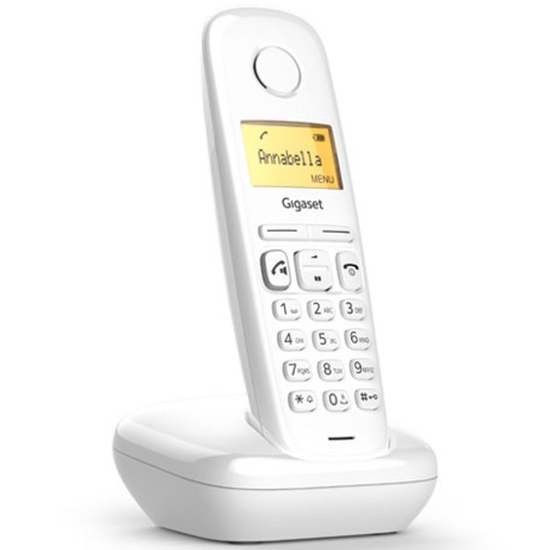 TELEFONO FIJO INALAMBRICO GIGASET A270 BLANCO 80 NUMEROS AGENDA/ 10 TONOS