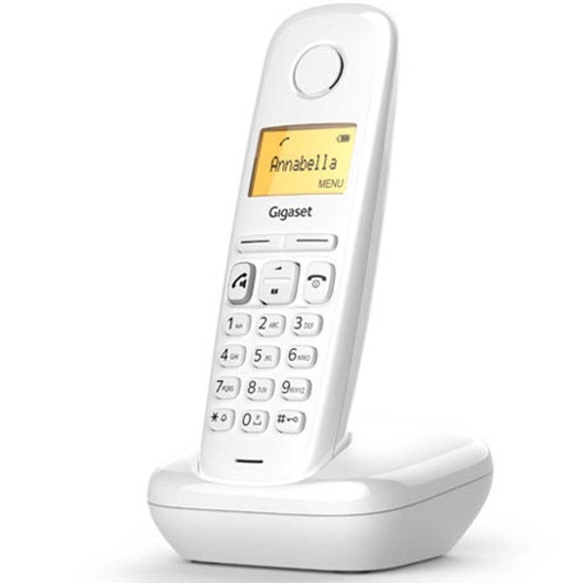 TELEFONO FIJO INALAMBRICO GIGASET A270 BLANCO 80 NUMEROS AGENDA/ 10 TONOS