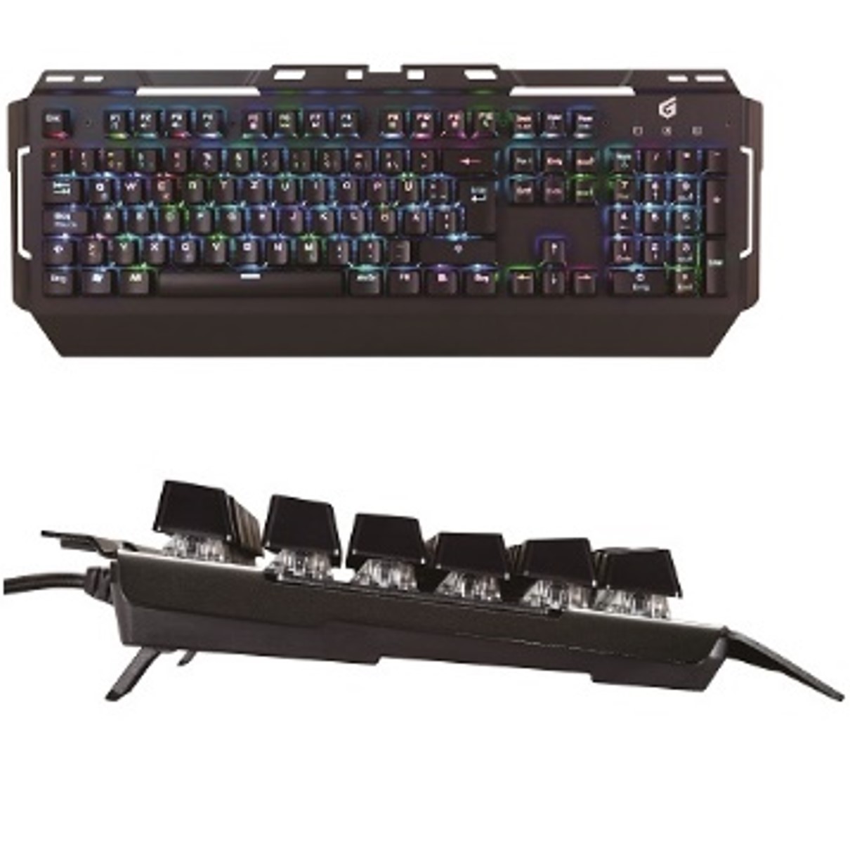 TECLADO GAMING CONCEPTRONIC KRONIC01ES MECANICO RGB USB 8 TECLAS PROGRAMABLES