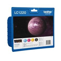 CARTUCHO TINTA BROTHER LC1220BKBP PAQUETE DE 4 300 PAGINAS DCPJ525W/ DCPJ725DW/ DCPJ925DW/ MFCJ430W/ MFCJ625DW/ MFCJ825DW