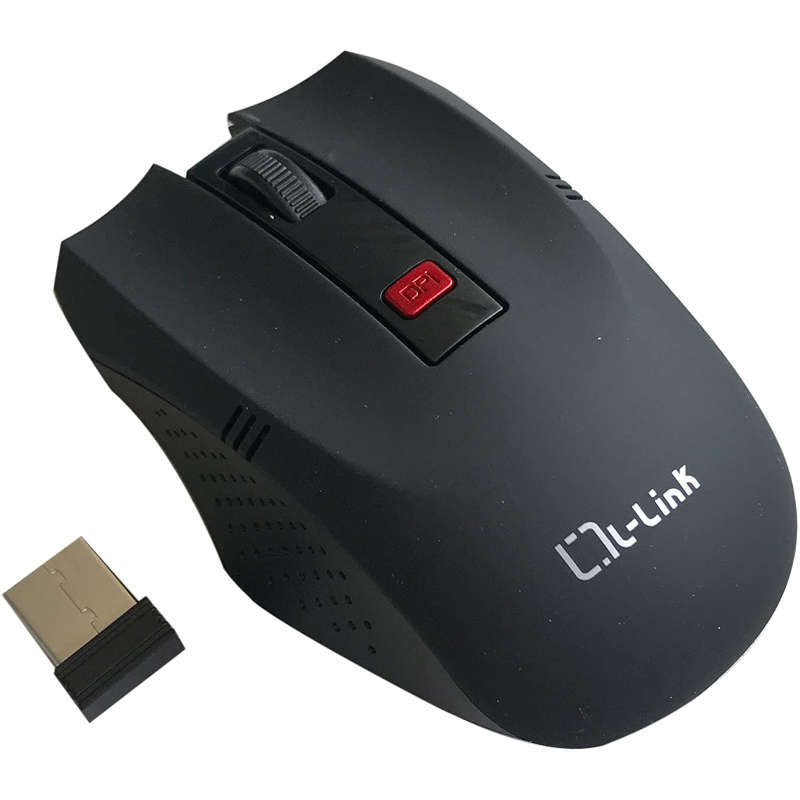 RATON OPTICO INALAMBRICO L-LINK NEGRO