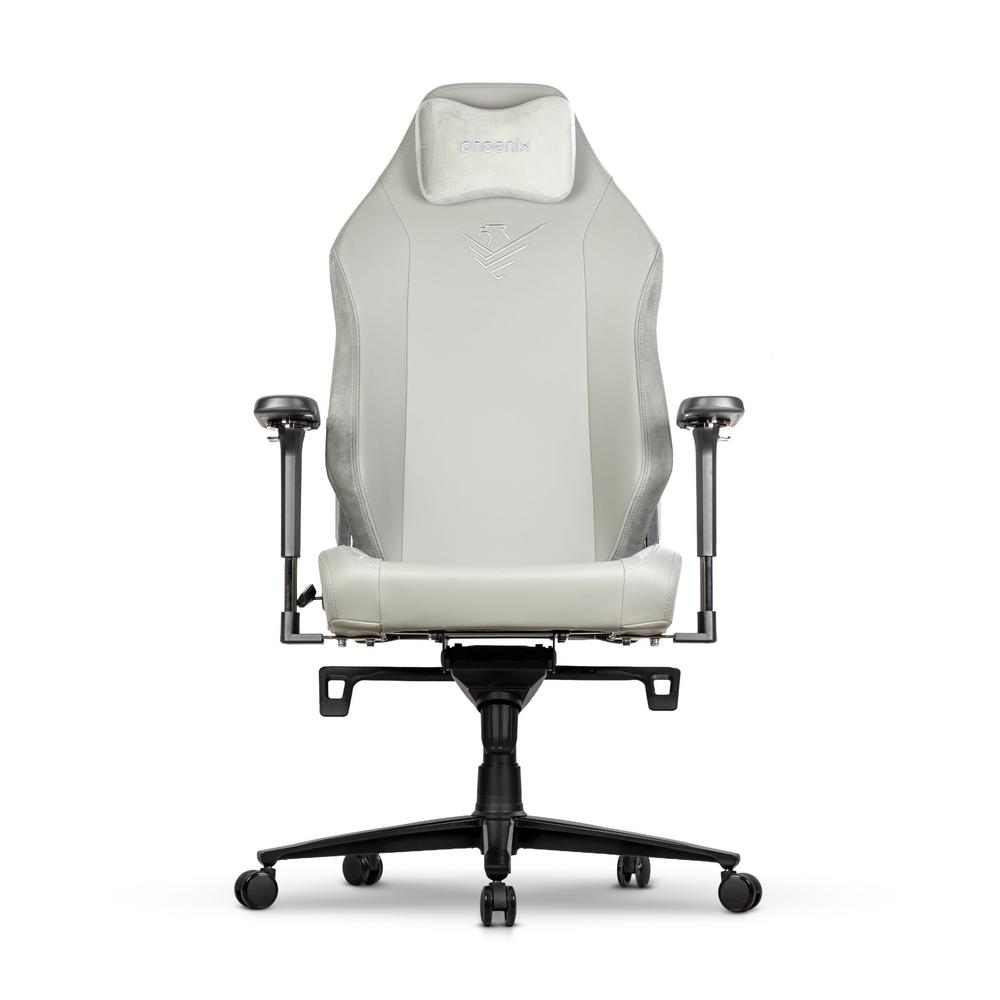 Silla Gaming Phoenix Monarch Remaster Cuero Napa Gris Talla R