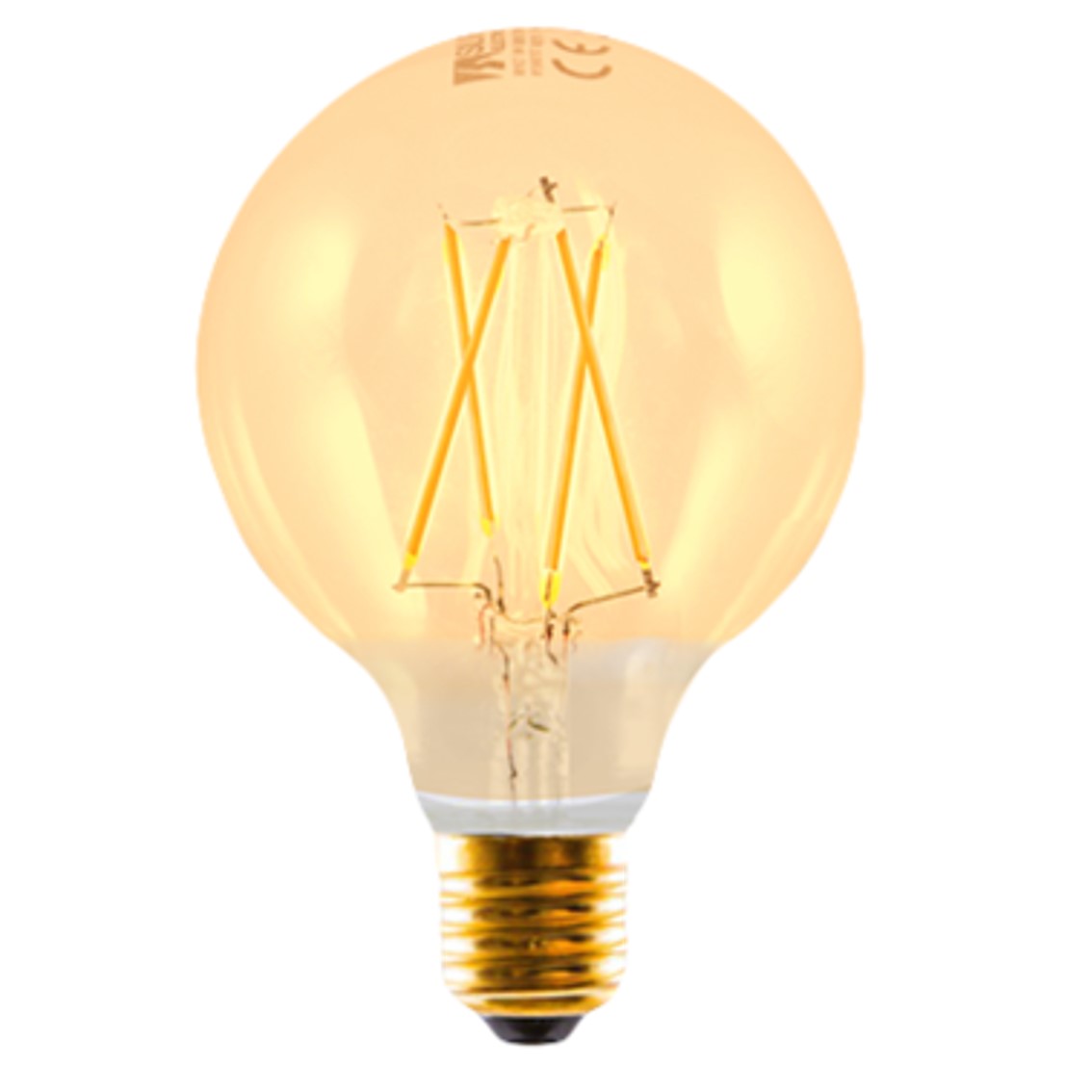 BOMBILLA LED SILVER ELECTRONIC FILAMENTO EDISON GLOBO 3W=25W/ E27/ 2.200K/ 320º/ 330 Lm/ LUZ EXTRA CALIDA/ A++