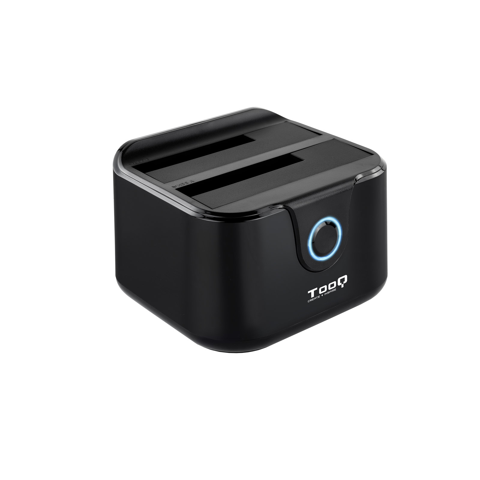 BASE DOCK DISCOS SATA TOOQ 2 BAHIAS 2.5" - 3.5" / USB 3.0 / FUNCION CLONACION