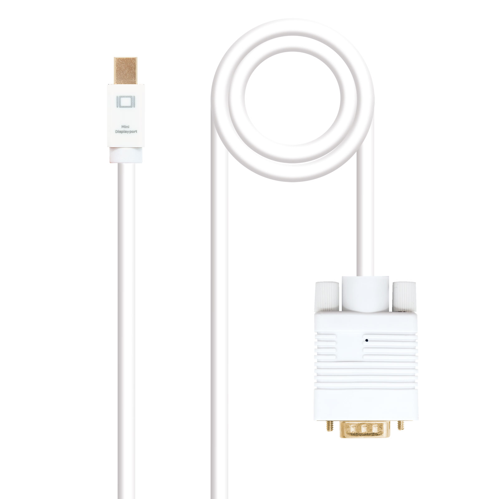 CABLE NANOCABLE CONVERSOR MINI DP A VGA MINI DP/M - VGA/M BLANCO 3.0 M