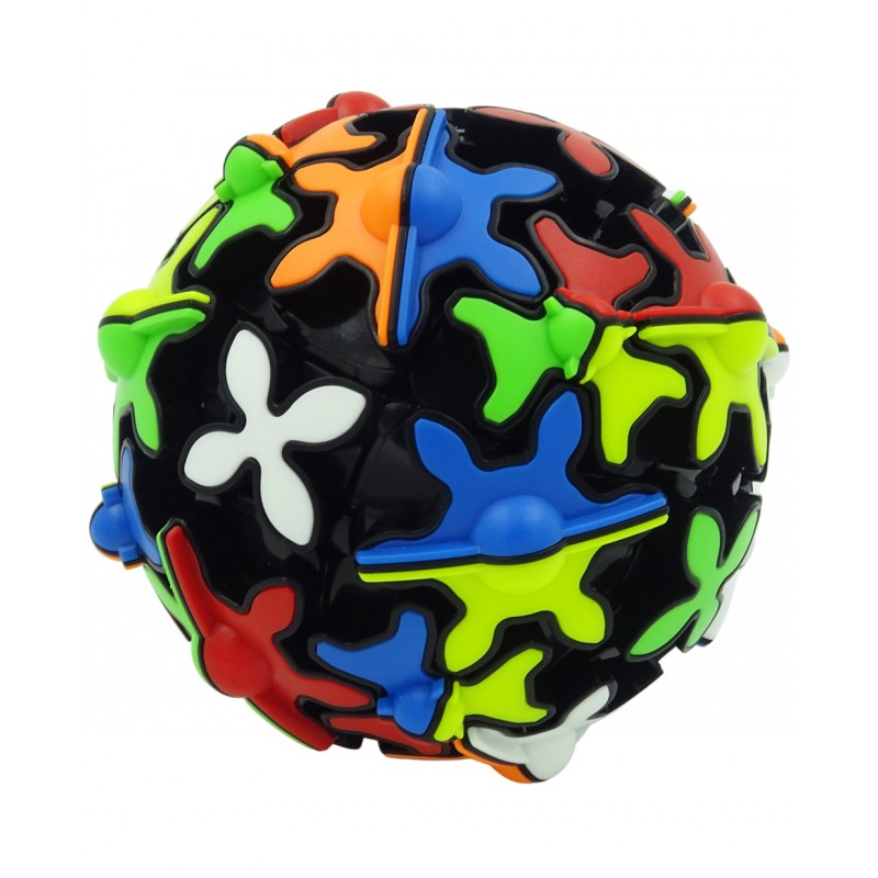 CUBO DE RUBIK QIYI GEAR BALL 3X3 BORDES NEGROS
