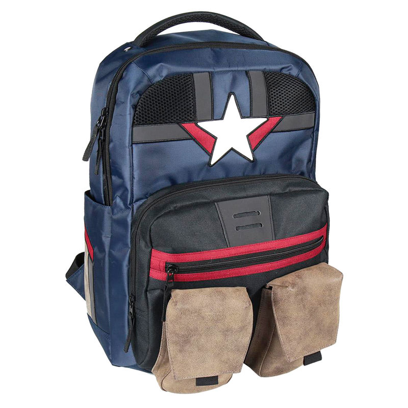 MOCHILA CASUAL CERDÁ MARVEL CAPITAN AMERICA VENGADORES MULTICOLOR 48 CM