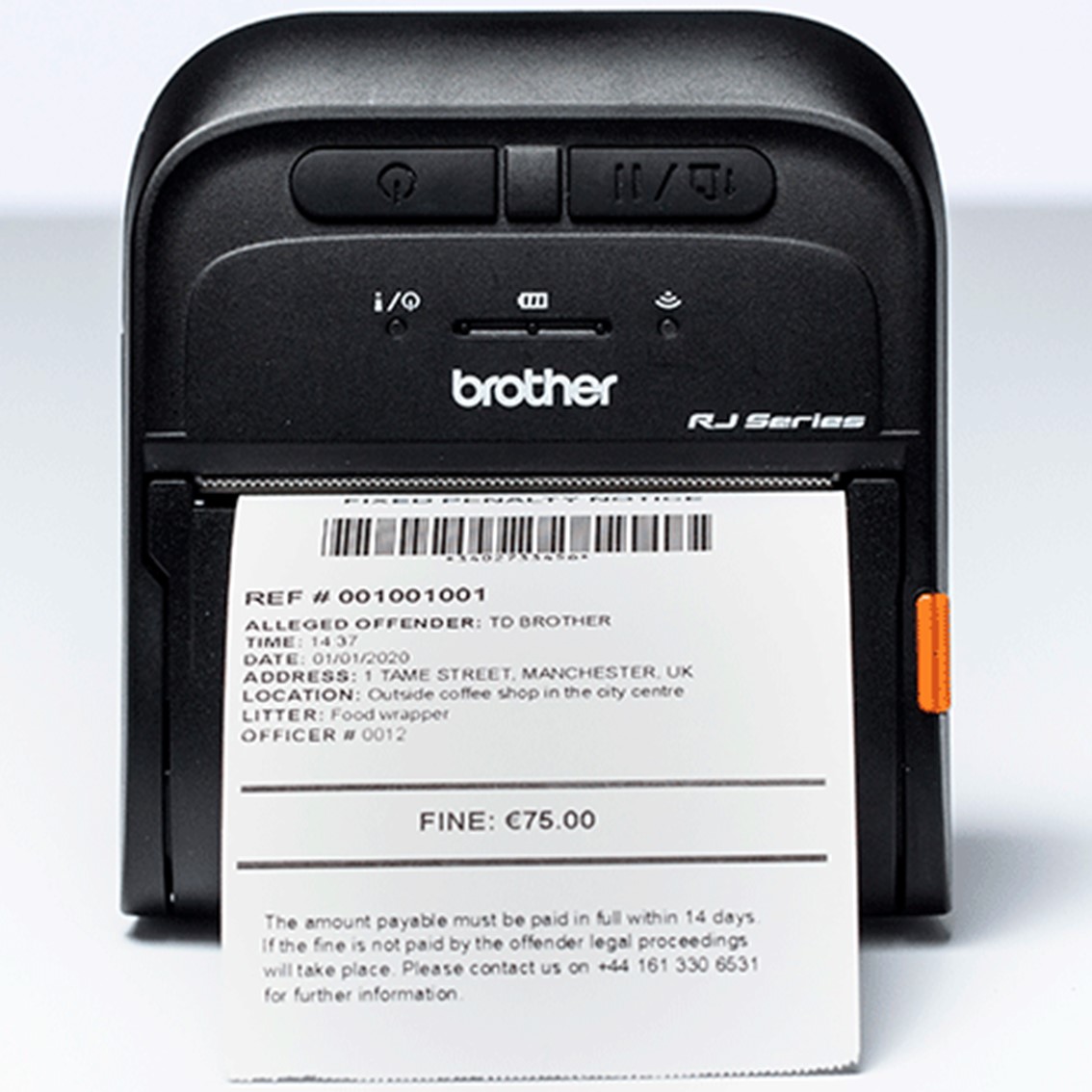 IMPRESORA DE TICKETS PORTATIL BROTHER RJ3035B 16MB FLASH RAM/ 32MB RAM/ MICRO USB 2.0/ BLUETOOTH