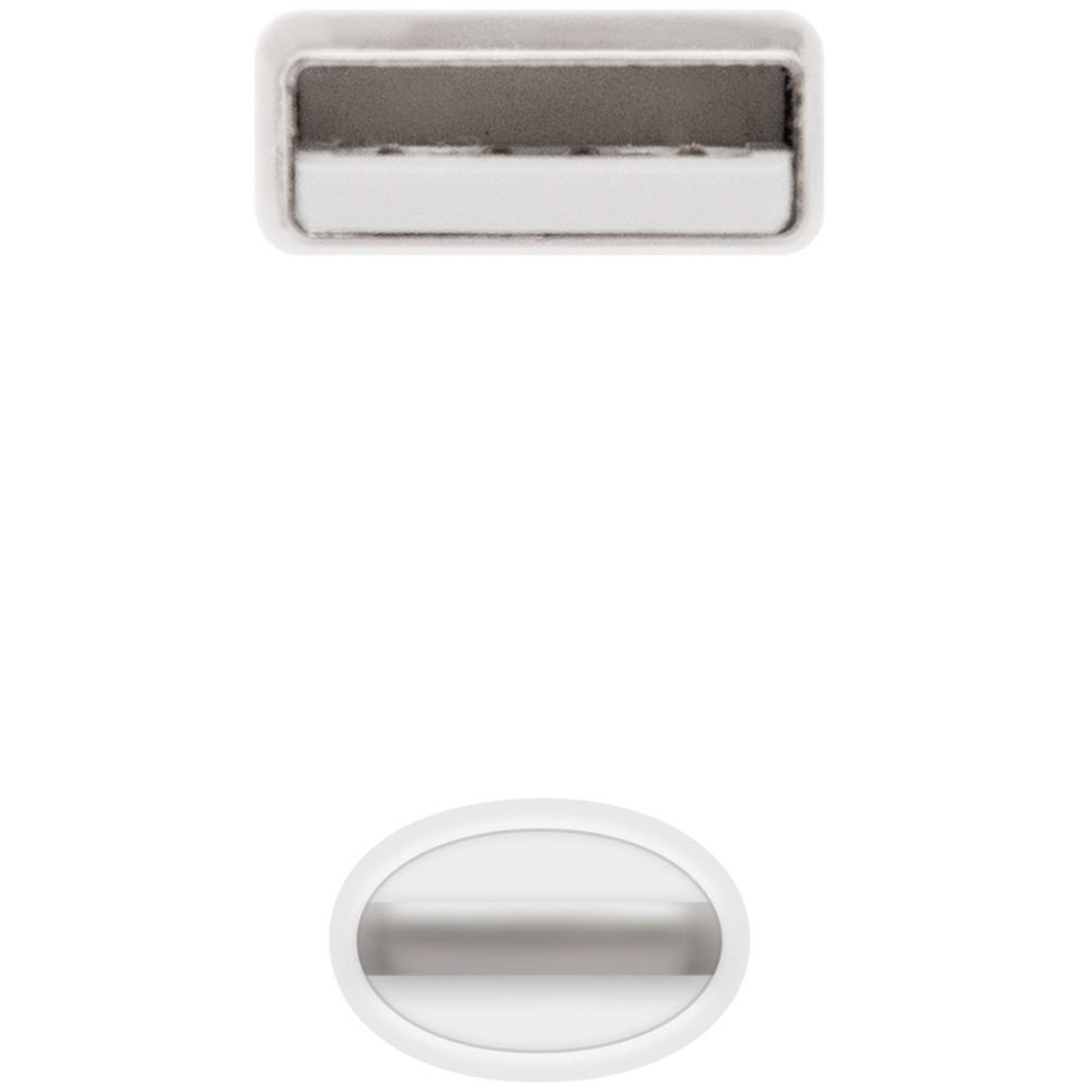 CABLE NANOCABLE USB 2.0 A IPHONE LIGHTNING-USB MACHO MACHO BLANCO 1M