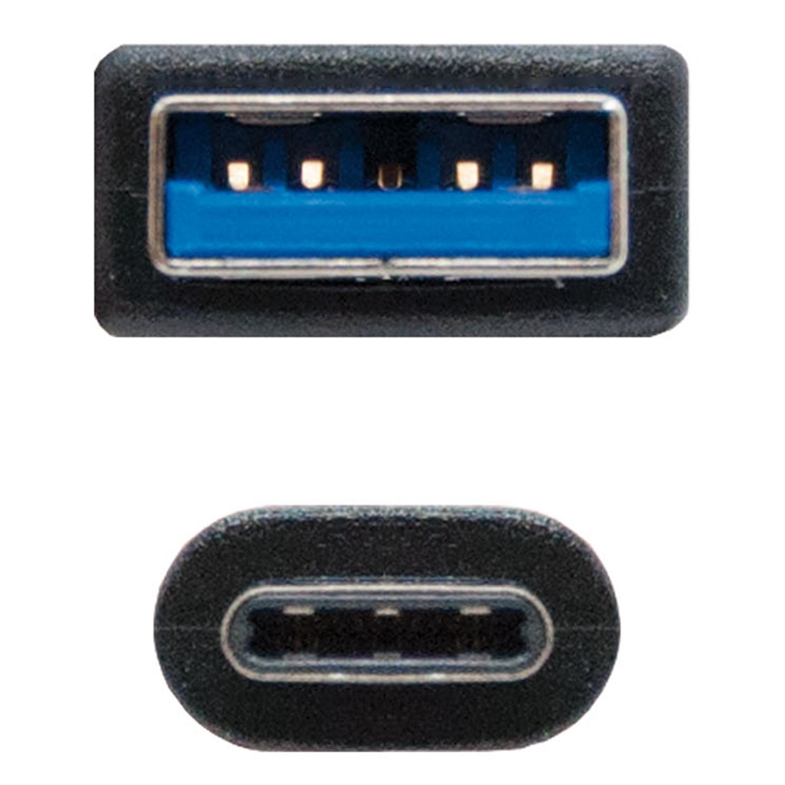 CABLE NANOCABLE CONVERSOR USB 3.1 GEN2 A USB TIPO C MACHO-MACHO NEGRO 1M