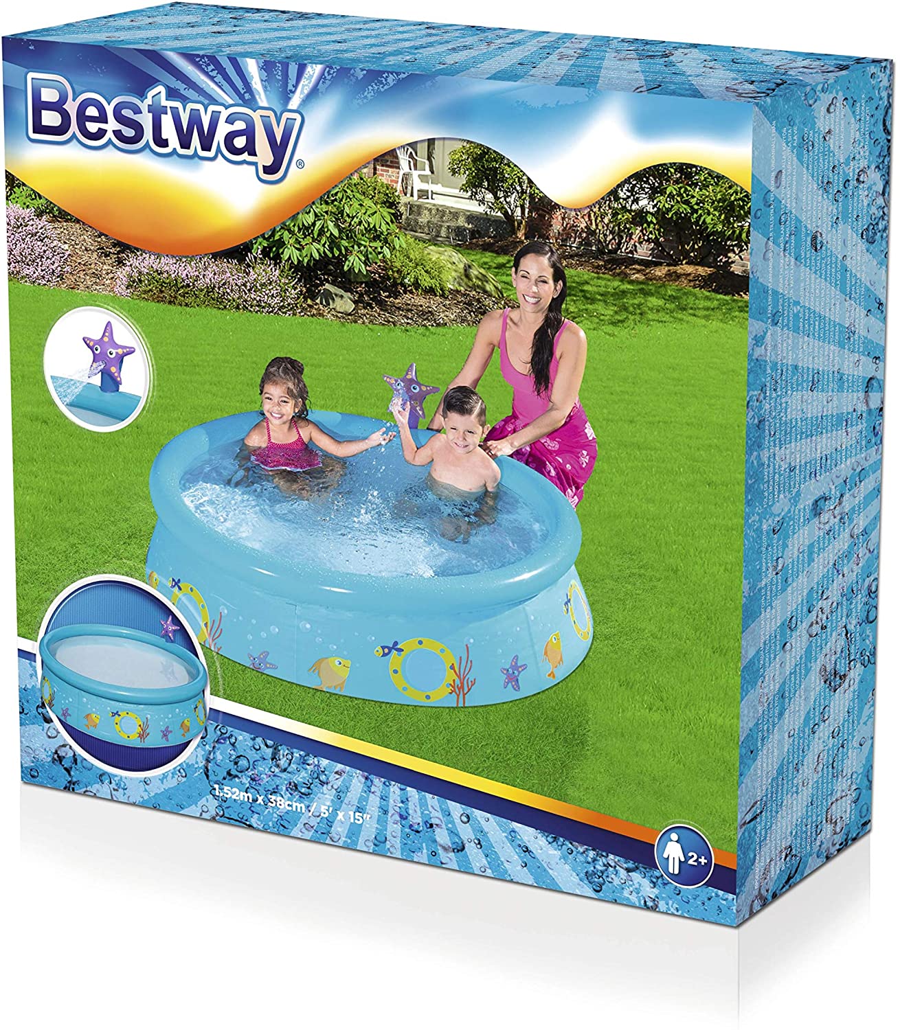 Bestway 57326 - Piscina decorada152x38 CM