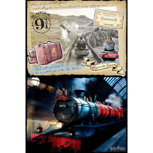 PUZZLE PARA RASCAR HARRY POTTER HOGWARTS EXPRESS 500 PIEZAS