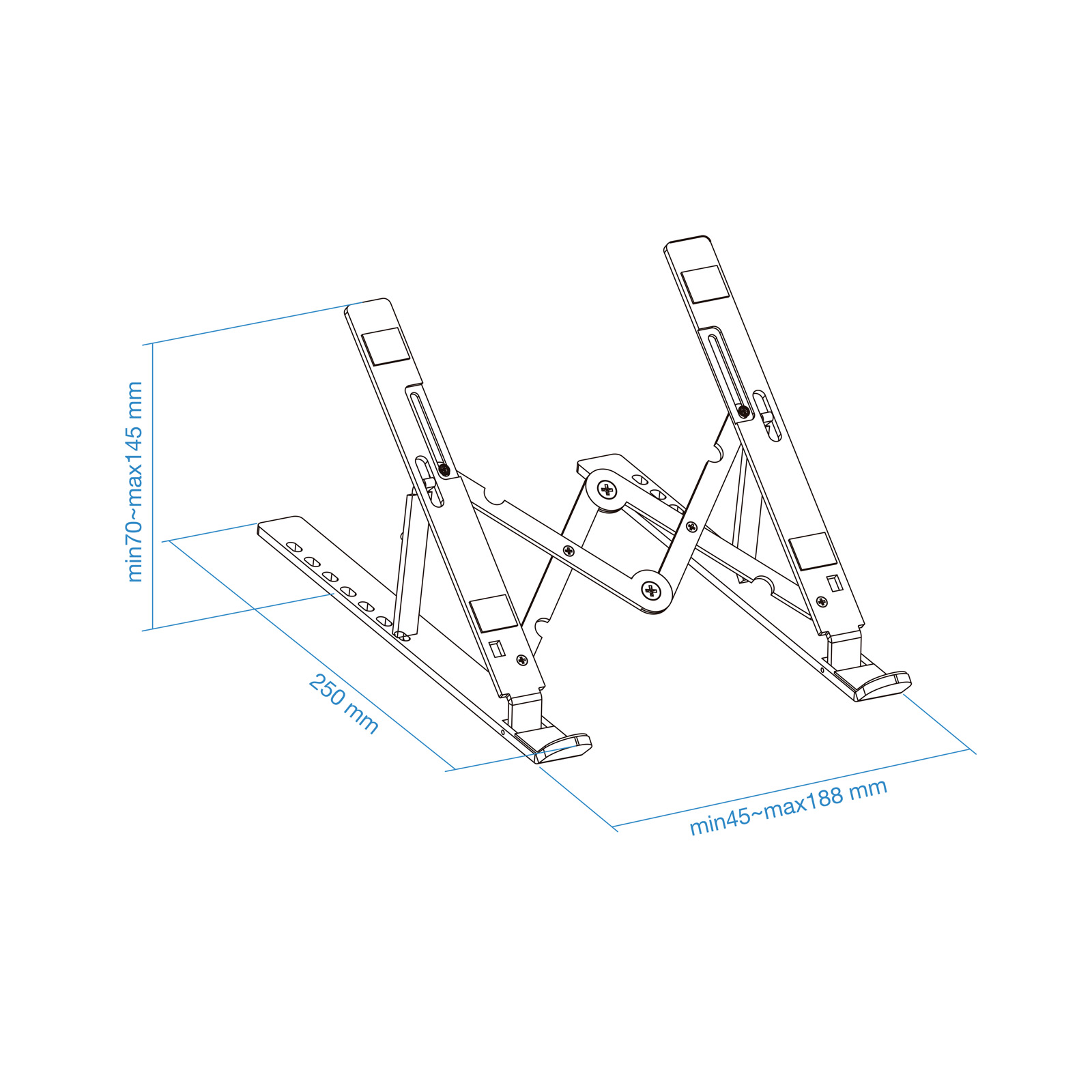 SOPORTE / BASE ELEVADOR TOOQ PARA PORTATIL TABLETS LIBROS