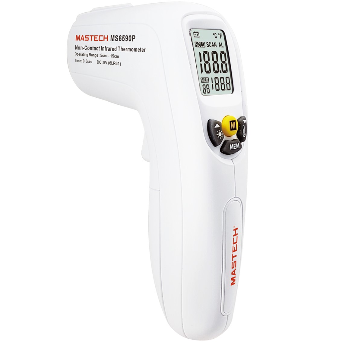 TERMOMETRO DIGITAL INFRARROJO MASTECH MS6590P SIN CONTACTO