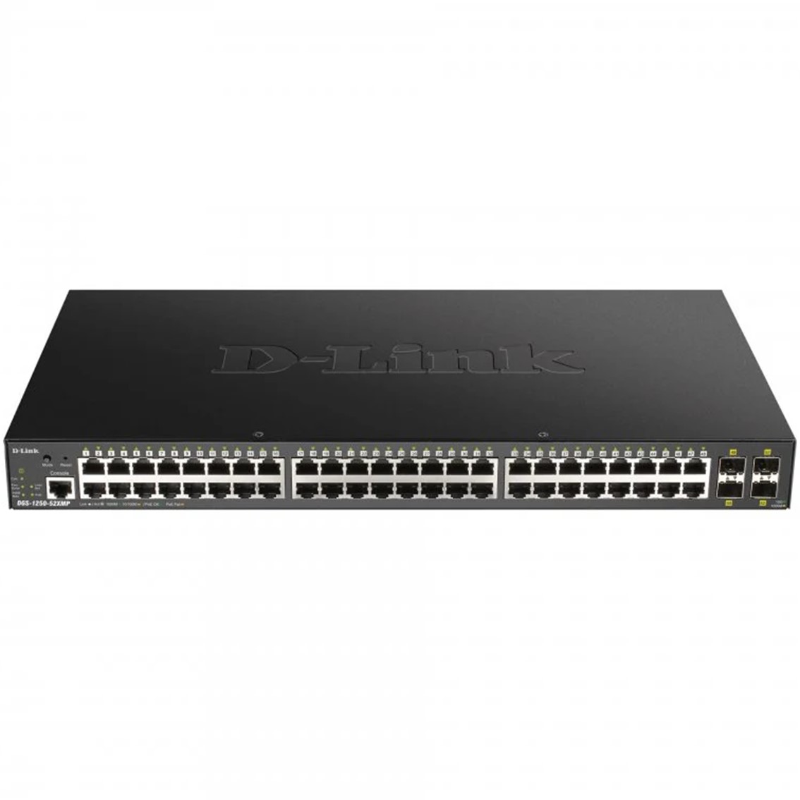 SWITCH D-LINK 52 PUERTOS GESTIONABLE 48 GIGABIT ETHERNET 10/100/1000 POE 4 SFP