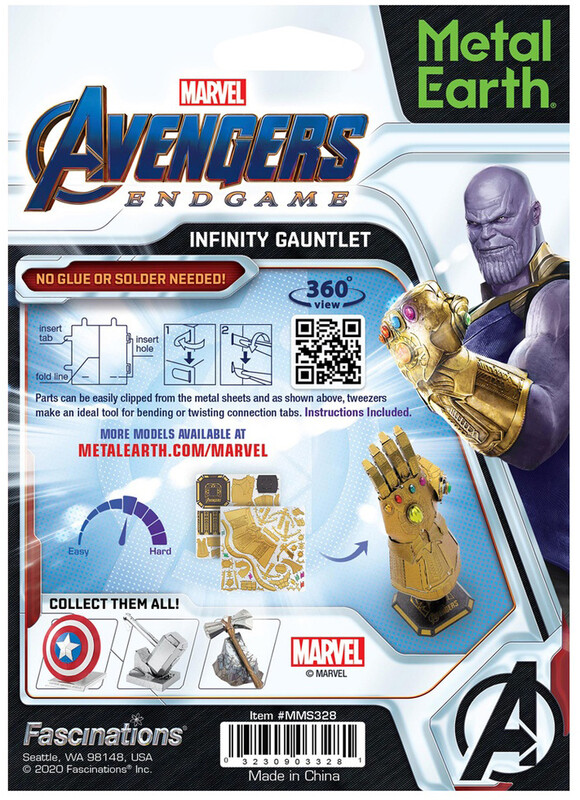 MAQUETA METAL MARVEL GUANTELETE