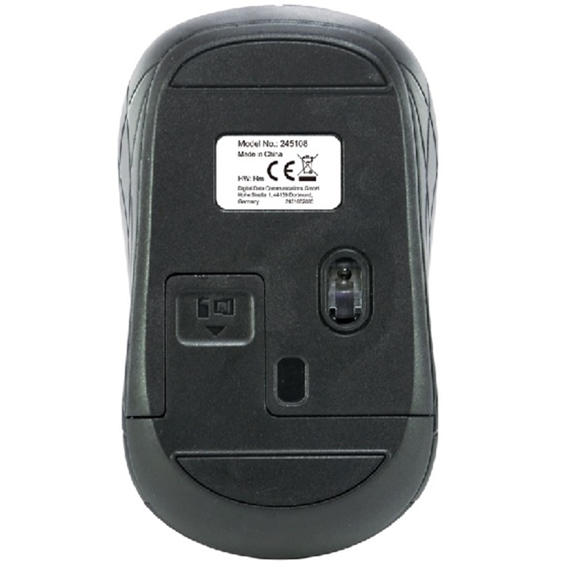MOUSE RATON MINI EQUIP LIFE OPTICO 4 BOTONES SCROLL NEGRO WIRELESS INALAMBRICO 1600DPI
