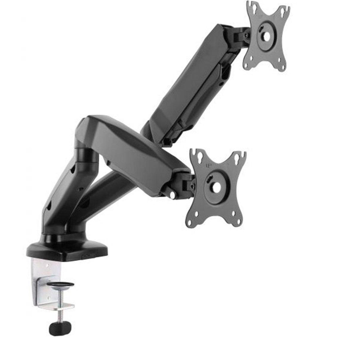 SOPORTE PANTALLA EQUIP PARA MESA 13"-27" 2 BRAZO INCLINABLES PARA 2 MONITOR MUELLE DE GAS VESA HASTA 6.5KG